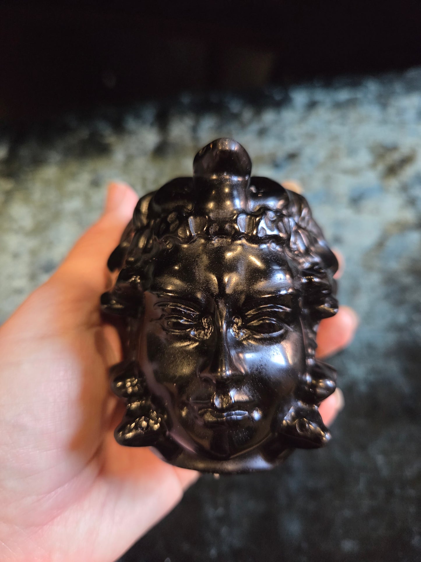 ๐๐ค Black Obsidian Medusa Heads โ Protectors of the Sacred ๐ค๐