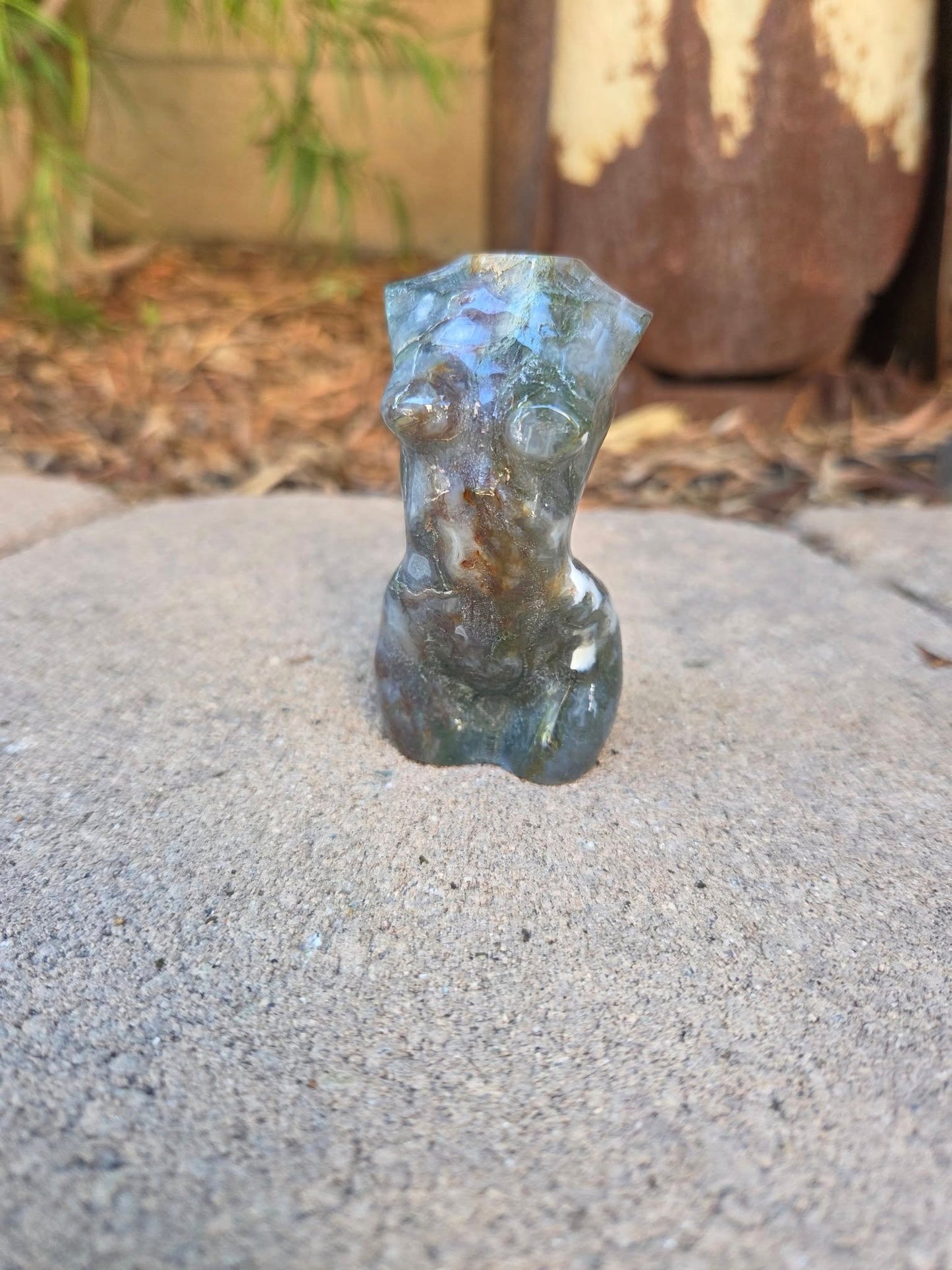 Moss Agate Goddess Body
