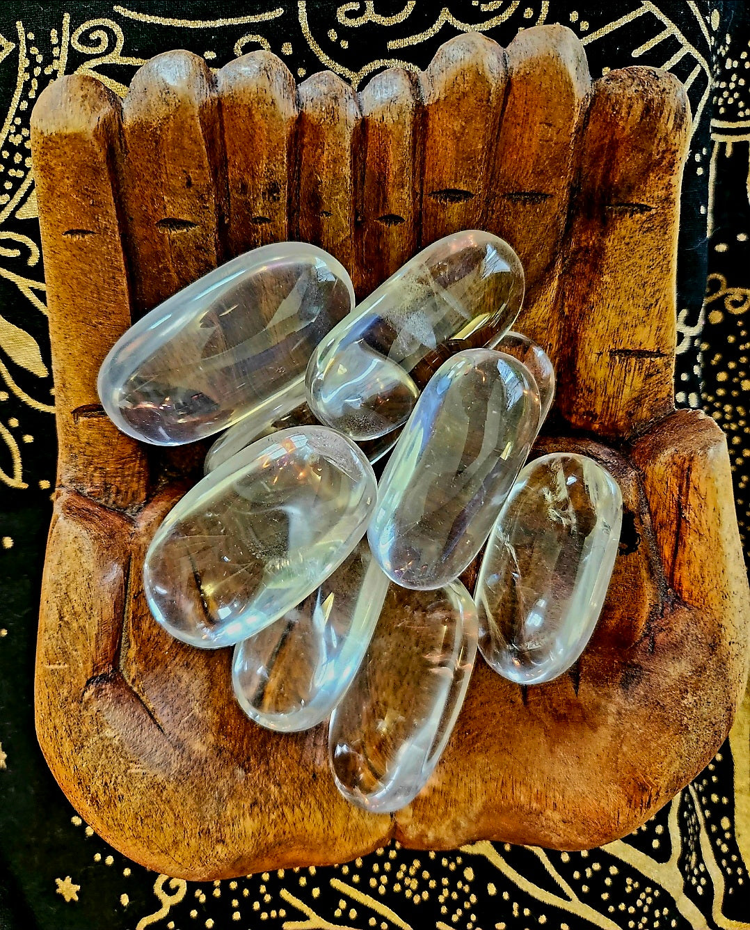 Clear Quartz Palm Stone