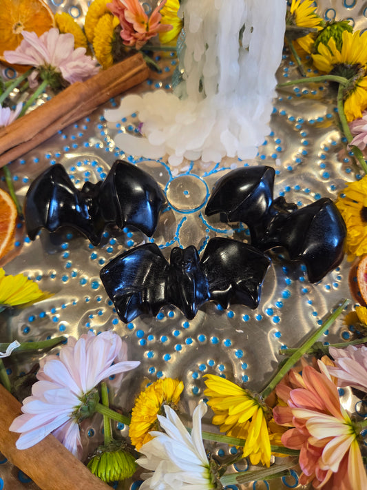 🦇✨ Black Obsidian Bats – Protectors of the Night ✨🦇