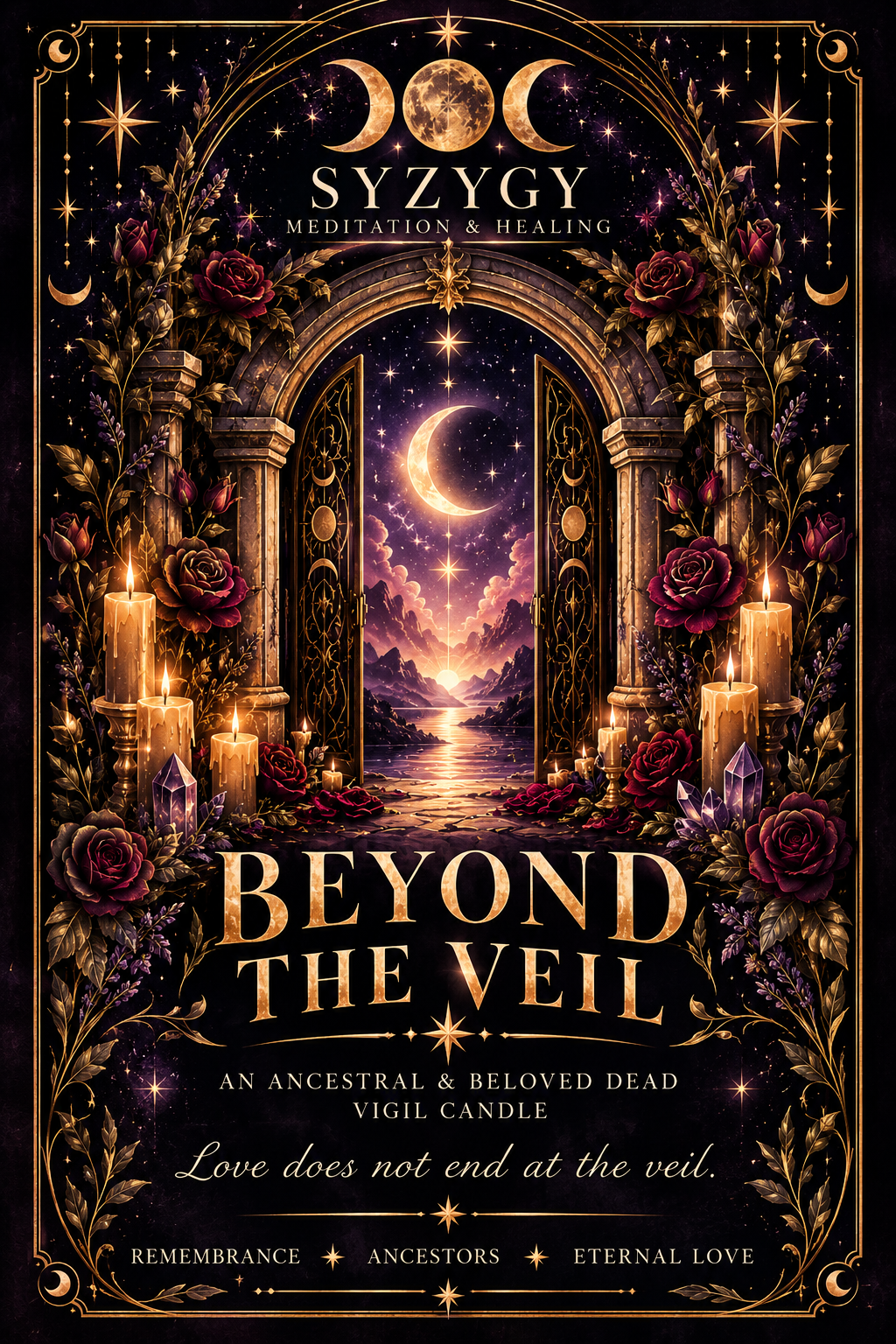 Beyond the Veil | Sacred Vigil Candle 🕯️🦋