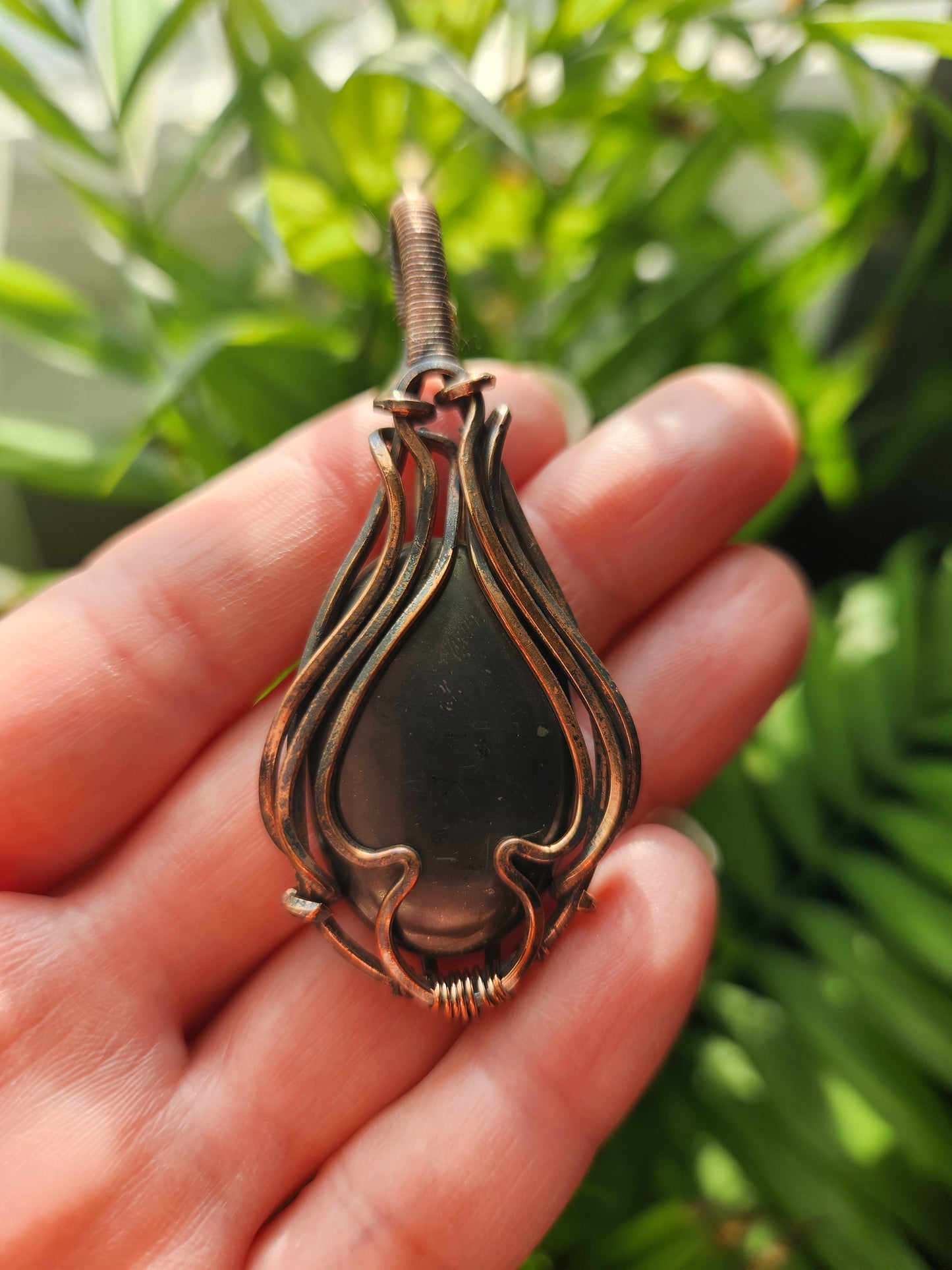 Shungite Copper Wrapped Pendant
