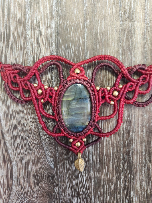 Labradorite Macrame Necklace