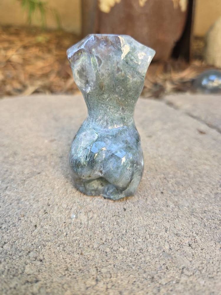 Moss Agate Goddess Body