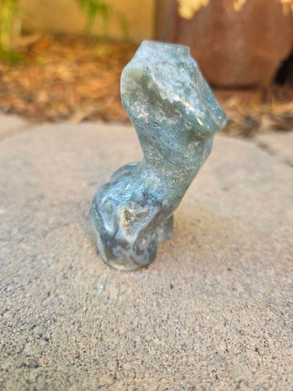 Moss Agate Goddess Body