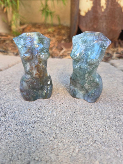 Moss Agate Goddess Body