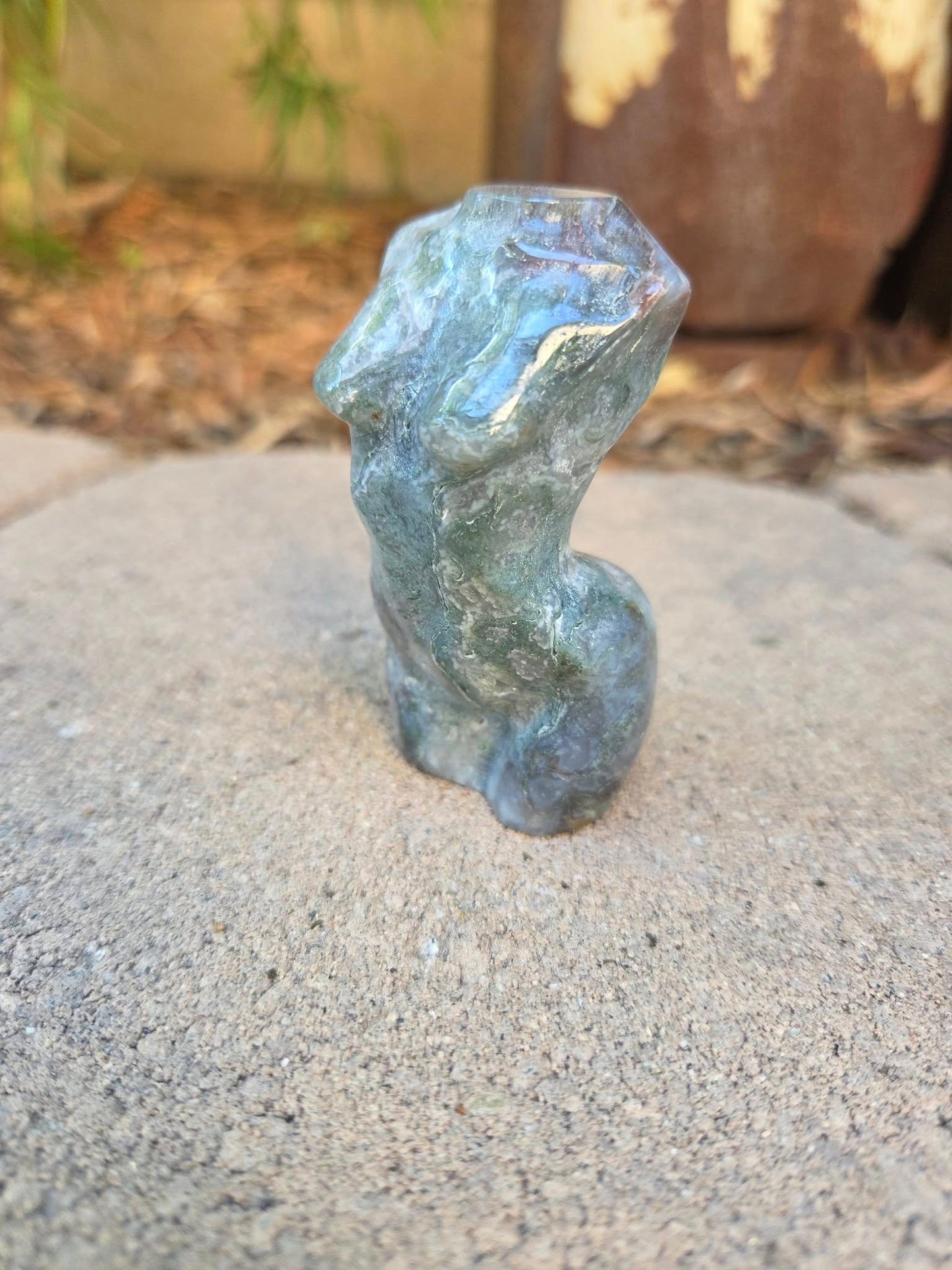 Moss Agate Goddess Body