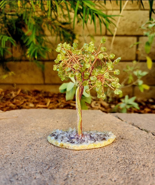Peridot Mini Crystal Tree