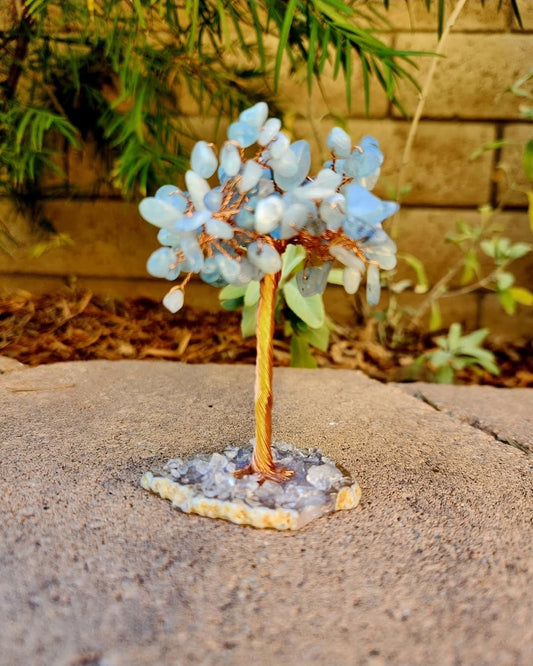 Aquamarine Mini Crystal Tree