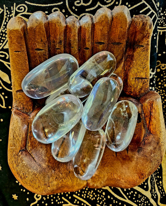 Clear Quartz Palm Stone