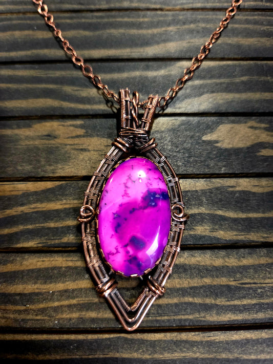 🌸 Pink Dendritic Opal Pendant 🌸