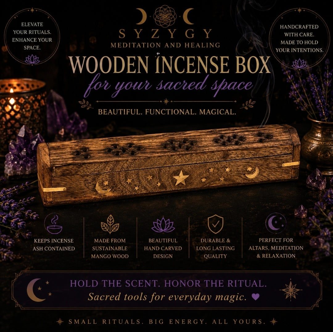 Hand-Carved Rosewood Coffin Incense Burner